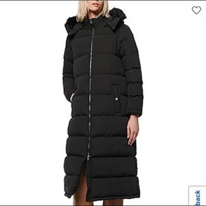 Black Winter Coat with Goose Down Marc New York
